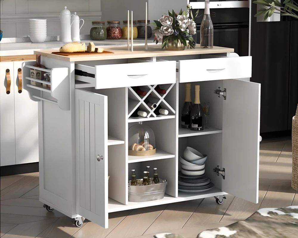 small kitchen movable island