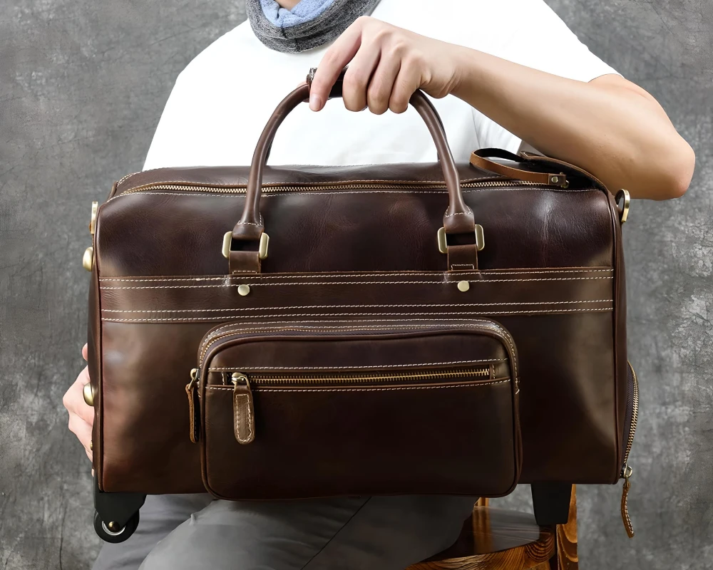 best leather carry on bag